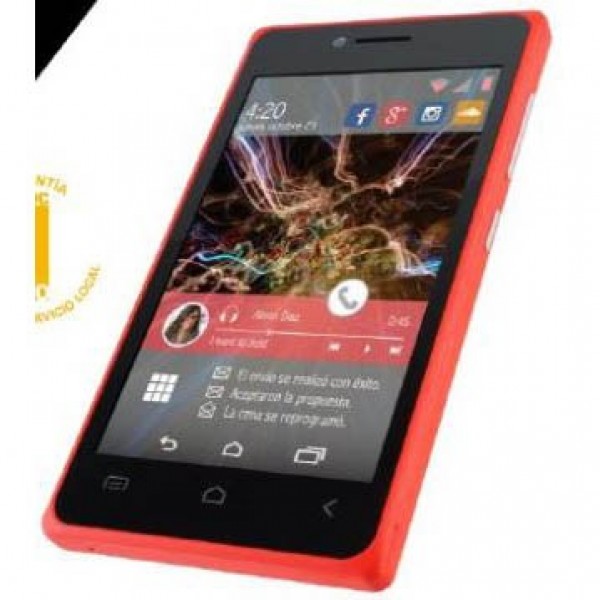 CELULAR AOC E40 BLACK 1.3GHZ ANDROID 4.4 512MB 4GB 2 PTOS SIM 2Mgpx